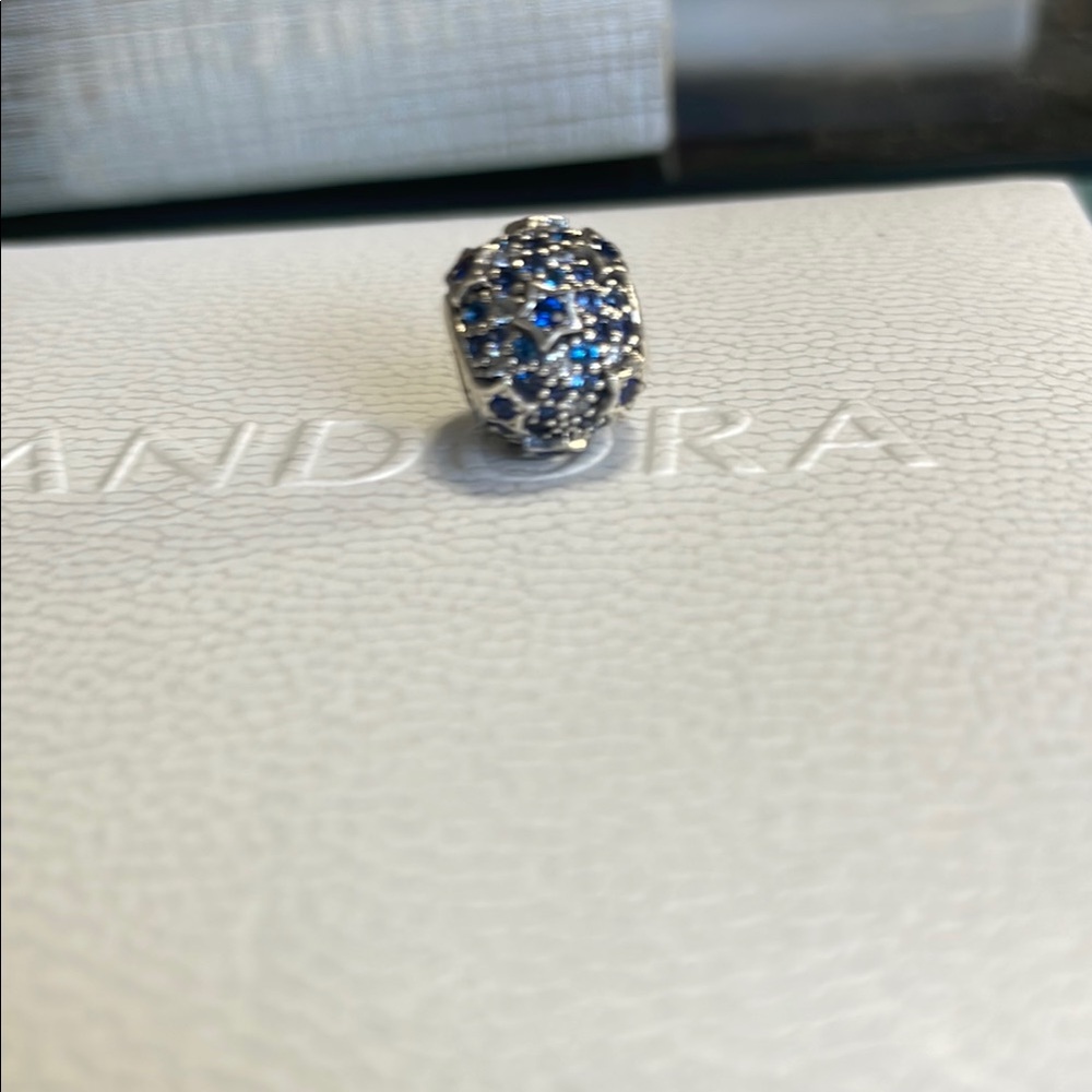 Pandora Elevated Star Shades of Blue CZ Charm - Picture 4 of 5